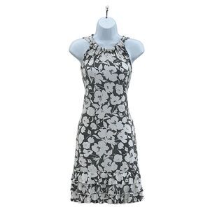 MSK Women's Floral Halter Knee Length Dress Size S Multicolor Casual